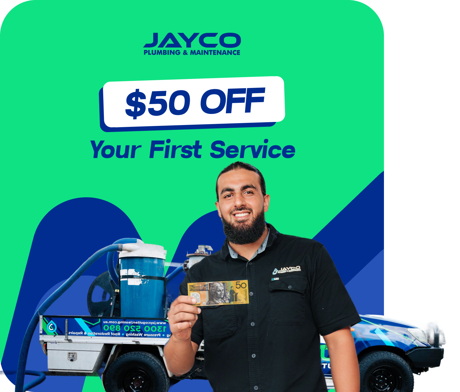 $50 OFF Your First Service - Jayco Plumbing